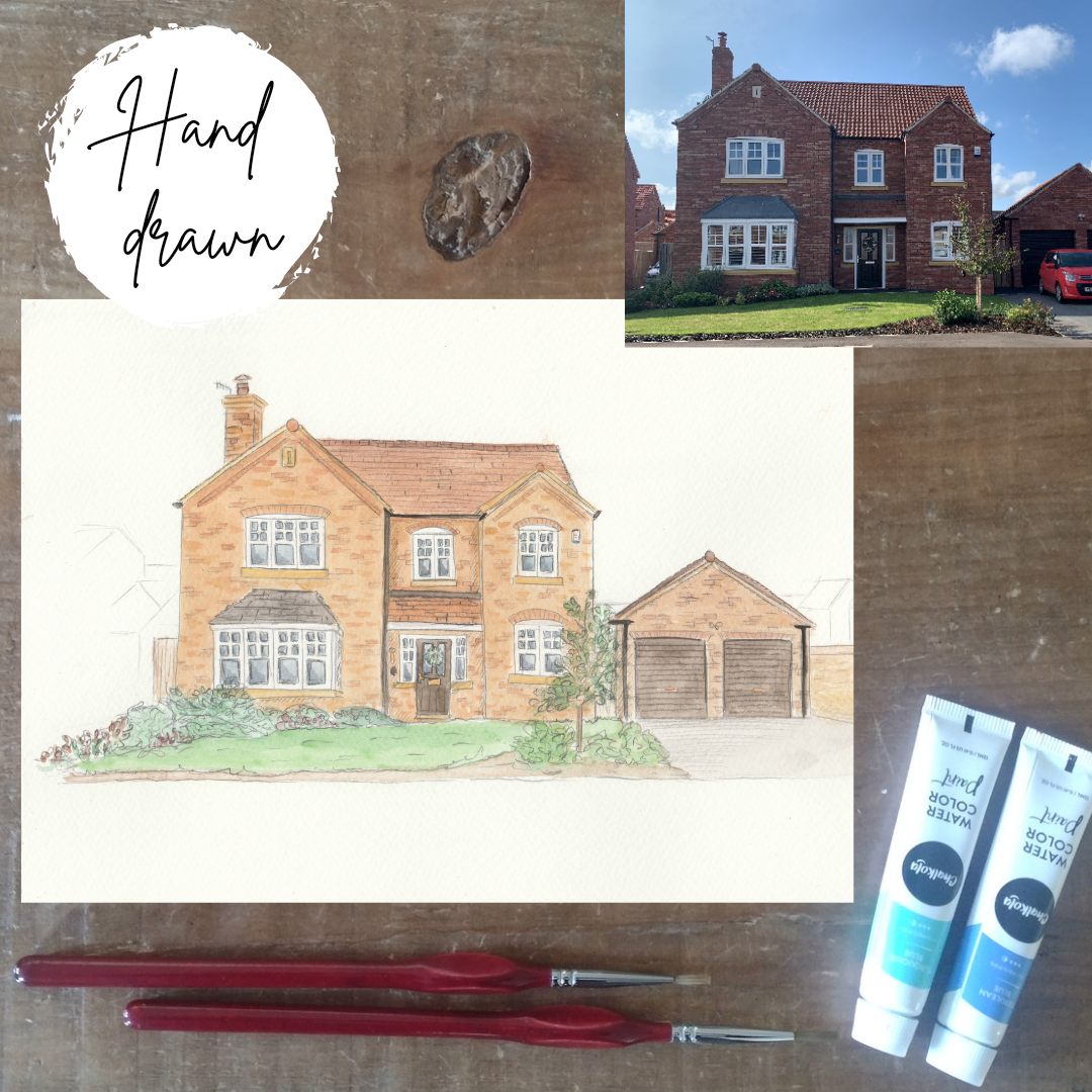 Watercolour House Portrait