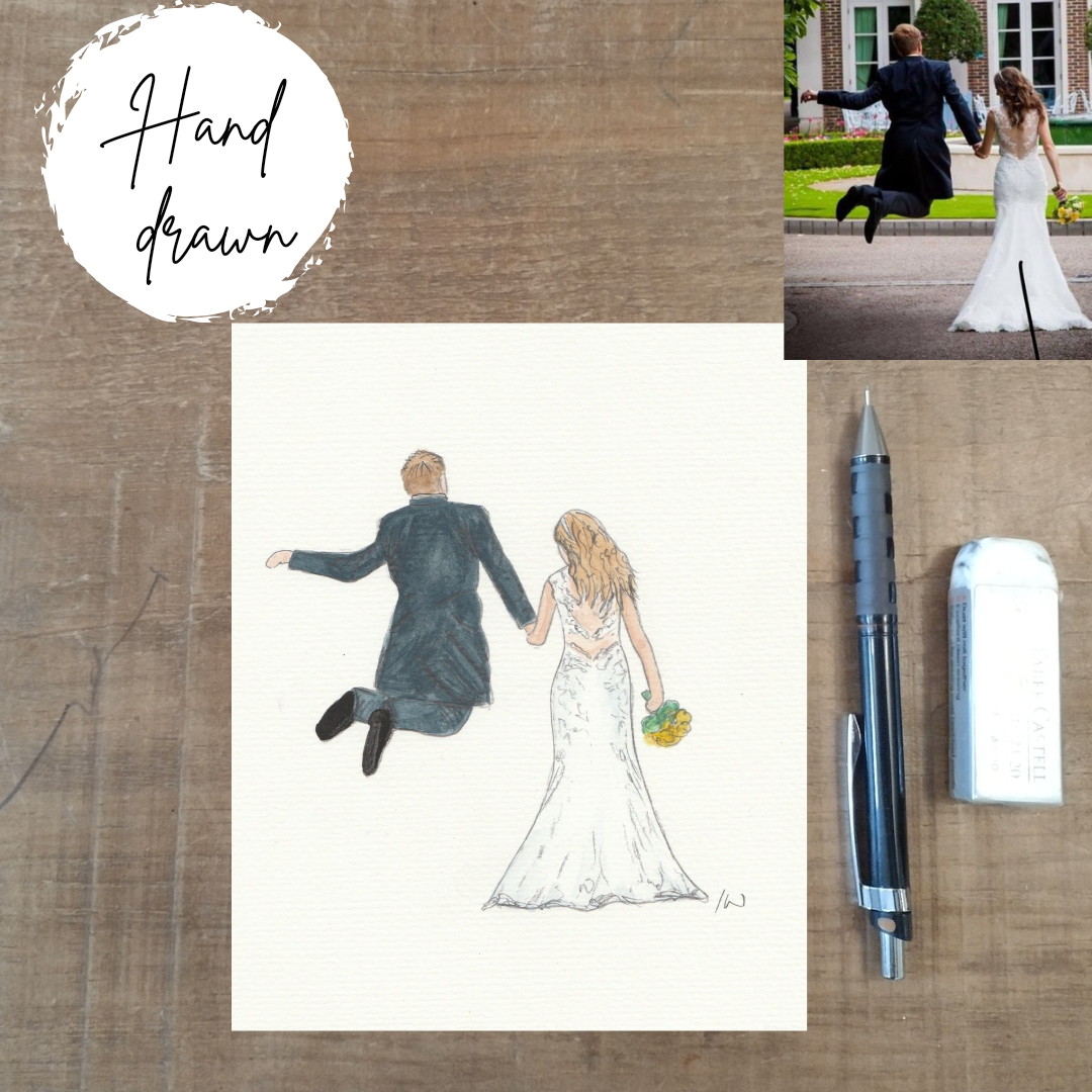 Wedding Watercolour Portrait