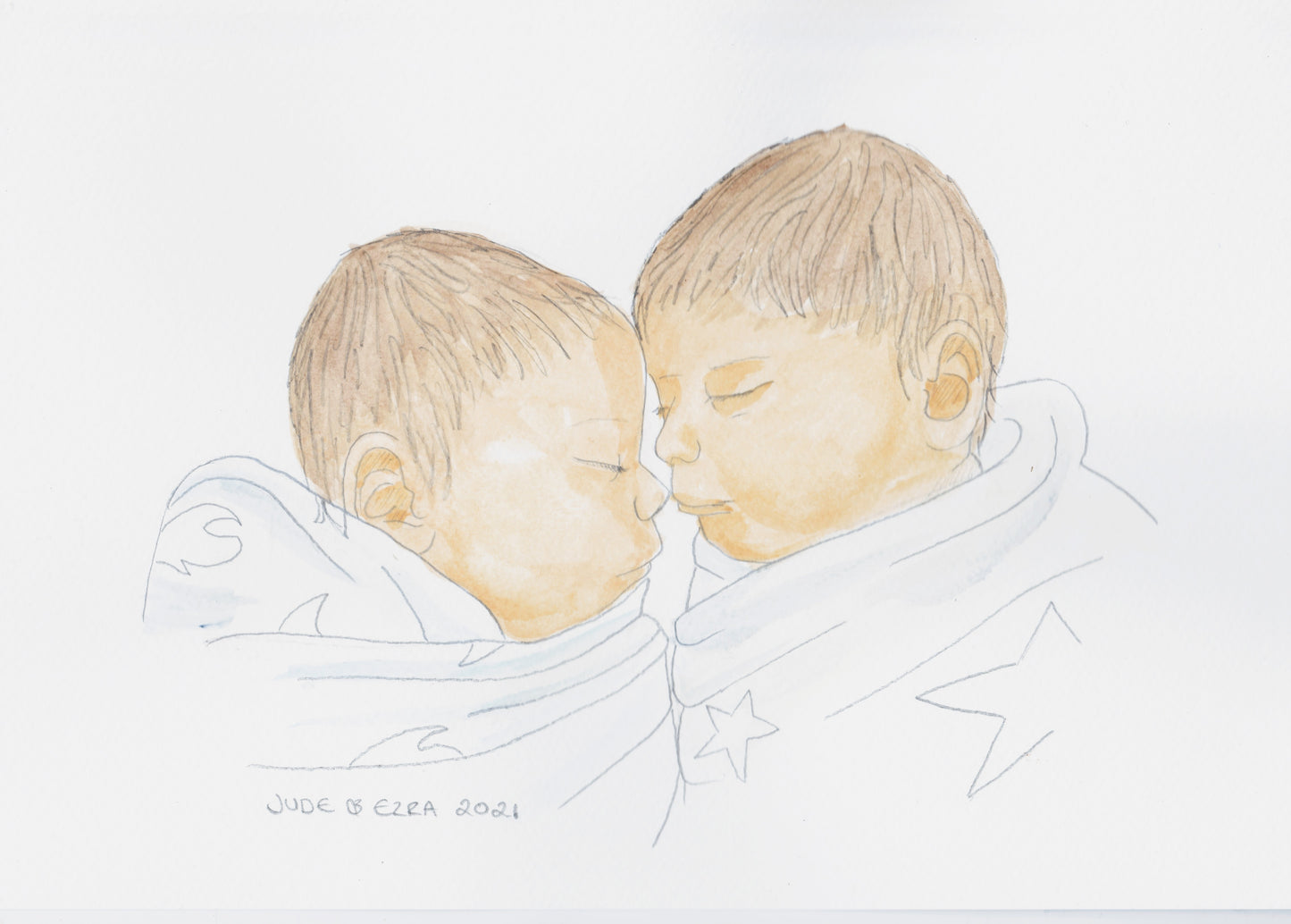 Memorial Watercolour Portrait