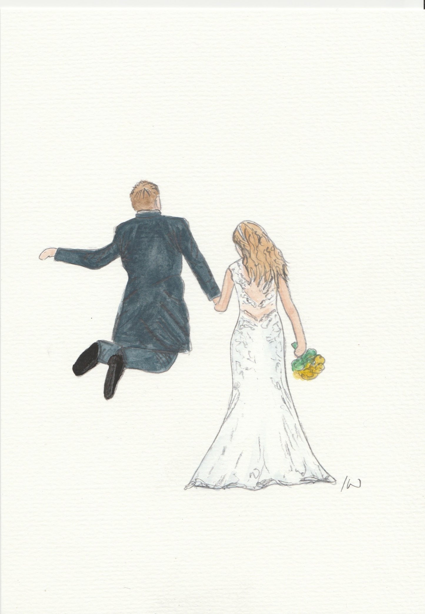 Wedding Watercolour Portrait
