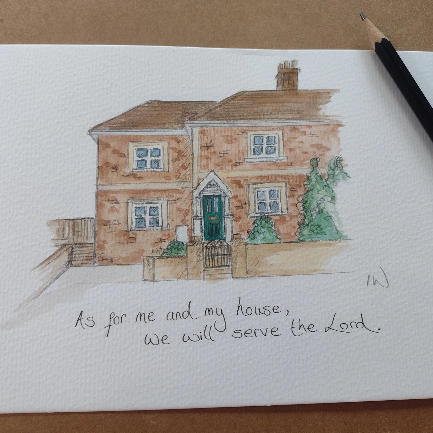 Watercolour House Portrait