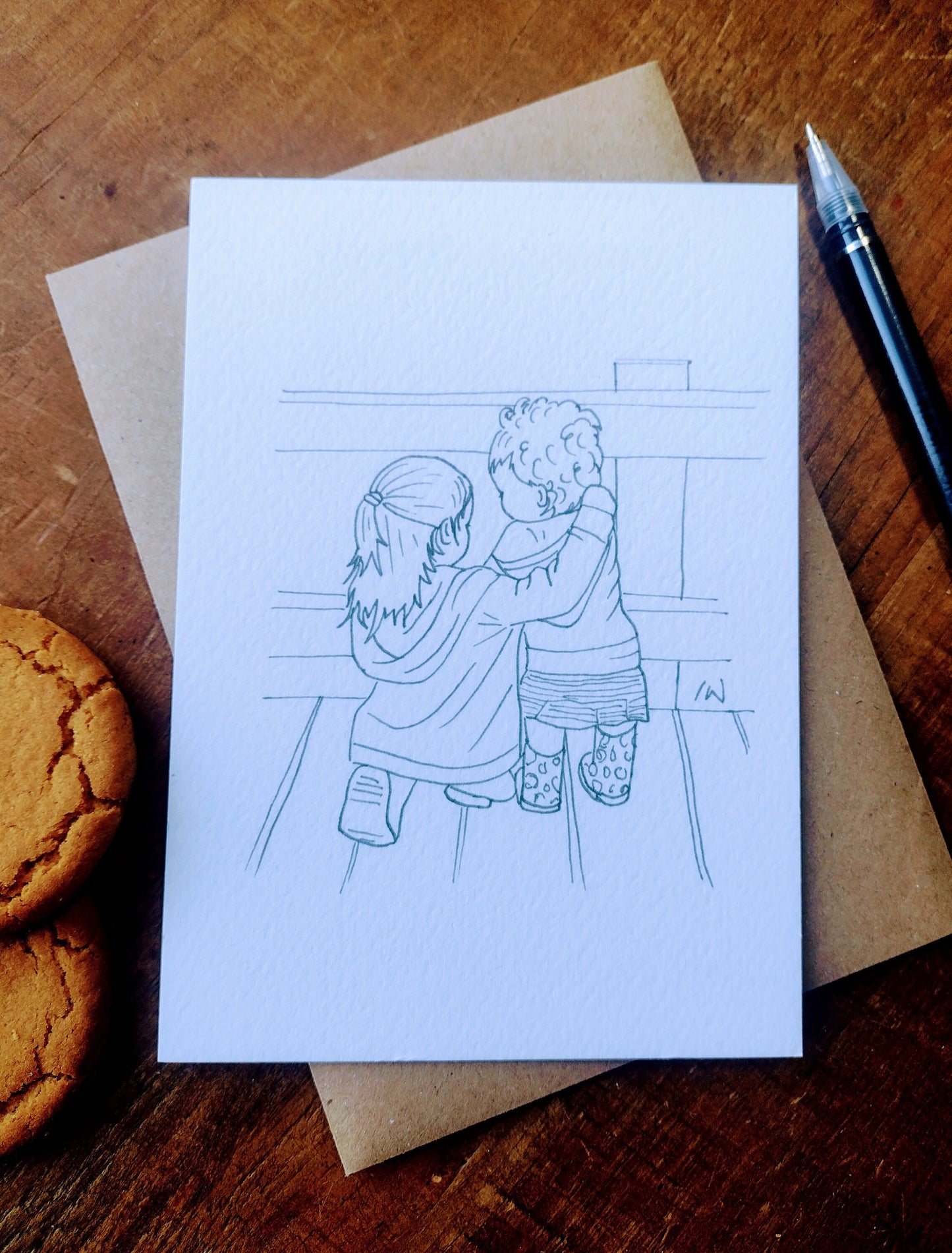 Set of 5 Whimsicle Childhood Postcards