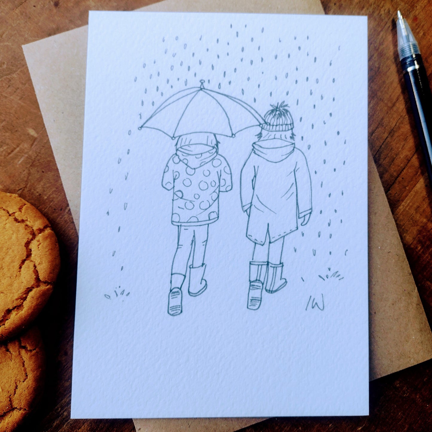Set of 5 Whimsicle Childhood Postcards