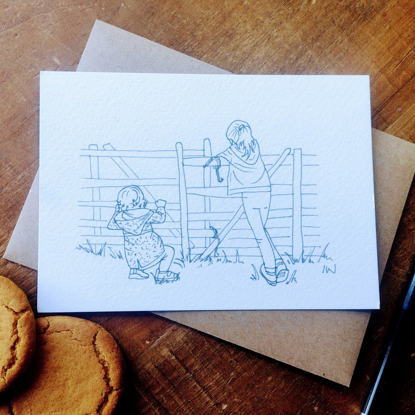 Set of 5 Whimsicle Childhood Postcards