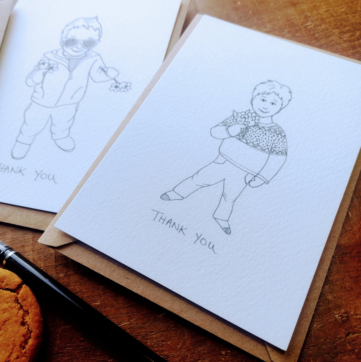 Set of 6 Thank You Cards