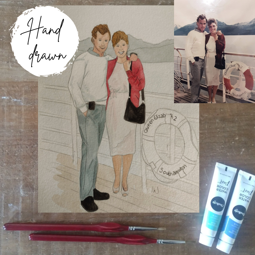 Recreation of an Old Photo in Watercolour