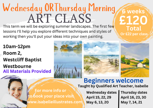 Wednesday OR Thursday morning Art classes