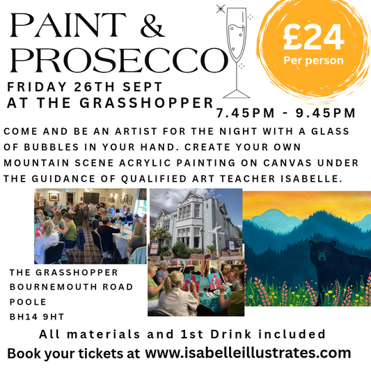 Paint and Prosecco, Poole, 26th September