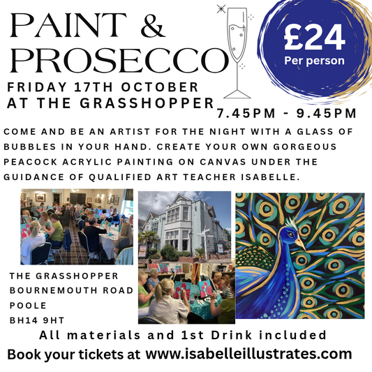17th Oct Paint and Prosecco, Poole