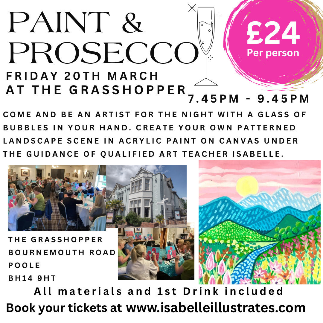 Fri 20th March Paint and Prosecco