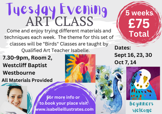 Tuesday Evening Art Classes