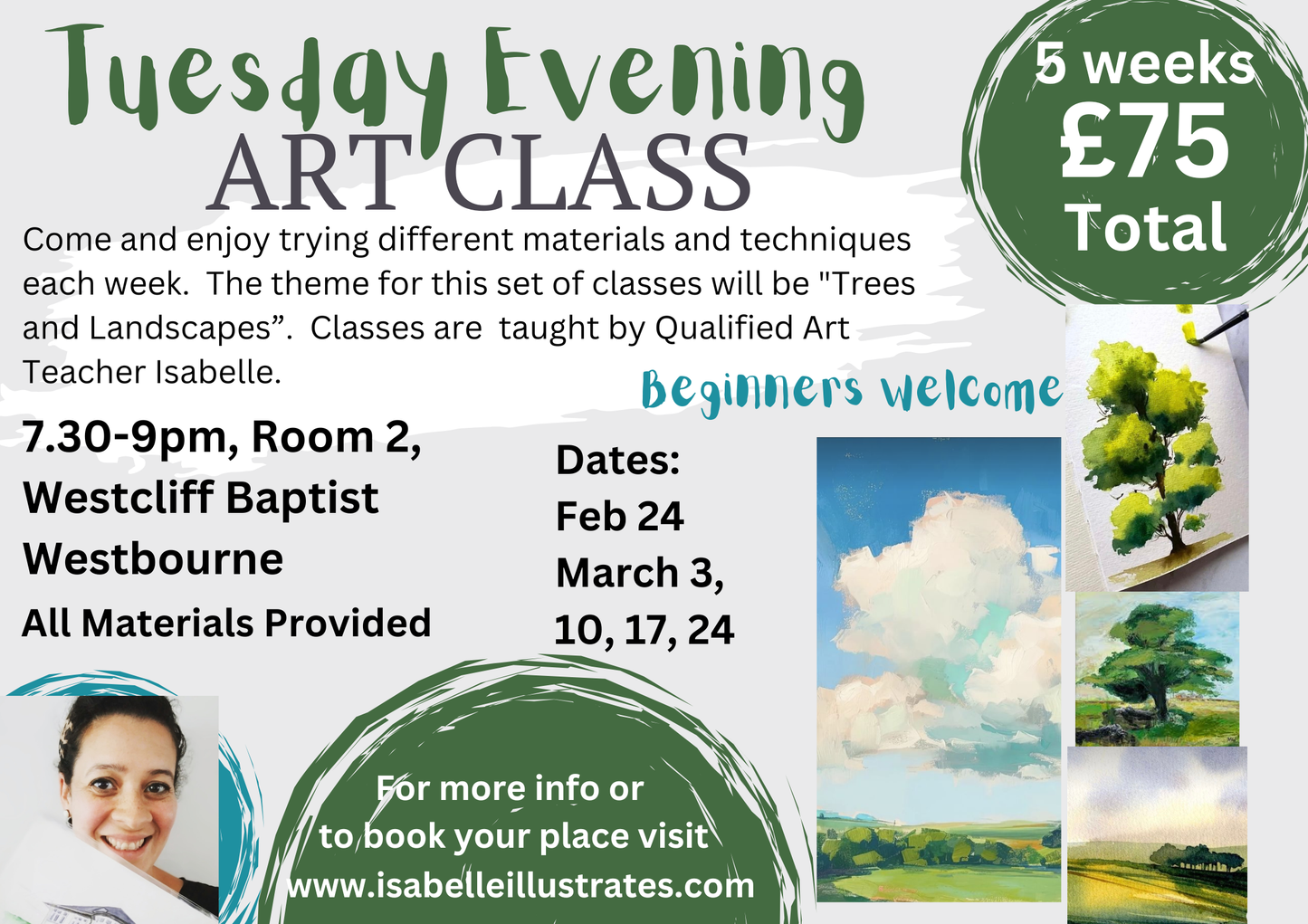 Tuesday Evening Art Classes